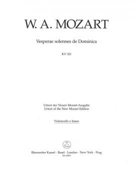 Vesperae solennes de Dominica KV 321 