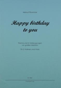 Happy birthday to you in C-dur 