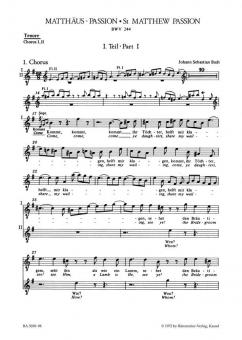 Matthäus-Passion BWV 244 