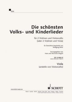 Die schönsten Volks- und Kinderlieder - Trioheft Standard