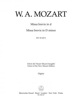 Missa brevis d-Moll KV 65 (61a) 