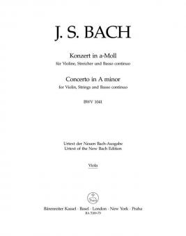 Konzert a-Moll BWV 1041 