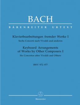 Arreglos para piano de otras obras I BWV 972-977 Standard