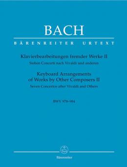 Arreglos para piano de otras obras II BWV 978-984 Standard