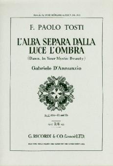 L'alba Separa Eng / It Song Key C 