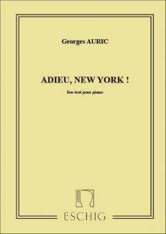 Adieu, New York! 