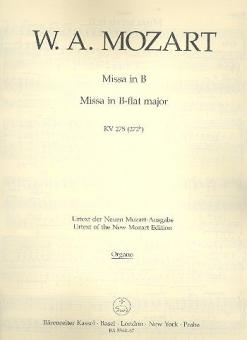 Missa brevis B-Dur KV 275 (272b) 