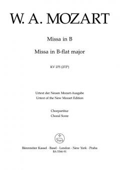 Missa brevis B-Dur KV 275 (272b) Standard