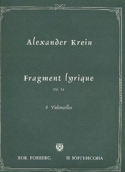 Fragment lyrique, op. 1a 