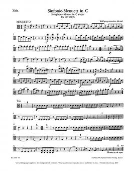 Sinfonie-Menuett C-Dur KV 409 (383f) 