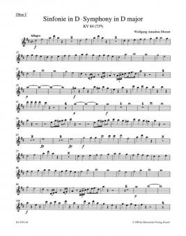 Sinfonie Nr. 11 D-Dur KV 84 (73q) 