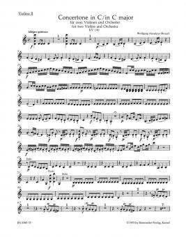 Concertone C-Dur KV 190 
