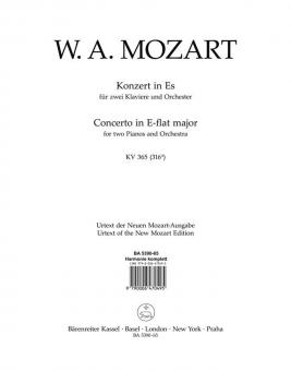 Konzert Nr. 10 Es-Dur KV 365 (316a) 