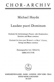 Laudate pueri Dominum 