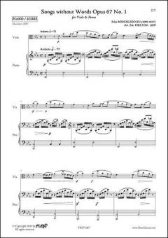 Songs Without Words op. 67 no. 1 