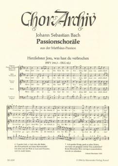 Passionschoräle aus der Matthäus-Passion BWV 244 Standard