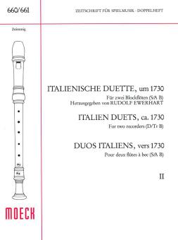 Italienische Duette, um 1730, Heft II 