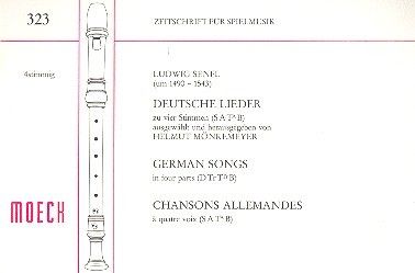 Deutsche Lieder zu vier Stimmen 