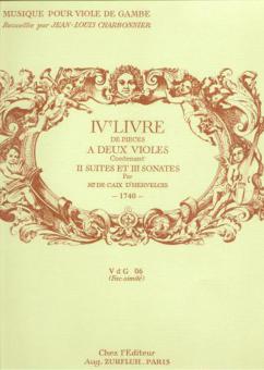 Quatrieme livre de Caix d'Hervelois 