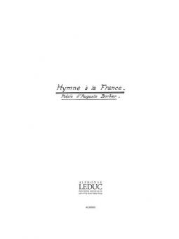 L'hymne a la France 