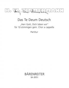 Das Te Deum Deutsch Herr Gott, Dich loben wir Standard