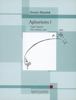 Aphorisms I 