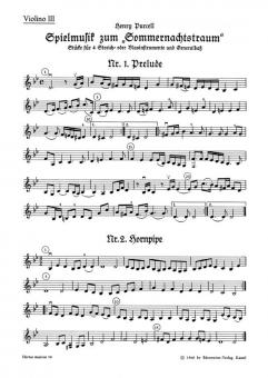 Spielmusik zum Sommernachtstraum Heft 1 (Nr. 1-10) Standard