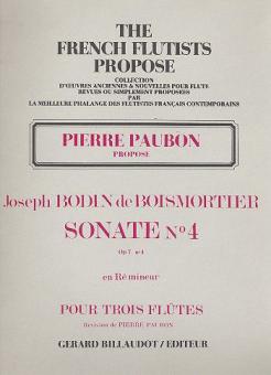 Sonate No. 4 op. 7 en Re Mineur 