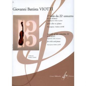 1er Solo du Concerto No 22 en Re Mineur 