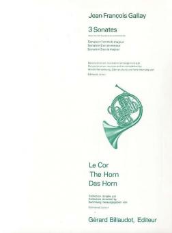 3 Sonates Cor et Basson ou Violoncelle 