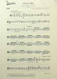 Wiener Blut op. 354 Standard