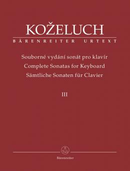 Sämtliche Sonaten für Klavier 3 