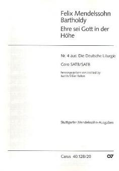 Ehre sei Gott in der Höhe. Gloria Standard
