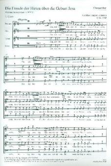 Die Freude der Hirten über die Geburt Jesu 