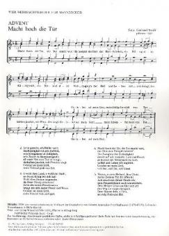 Vier Weihnachtschoräle für Männerchor 