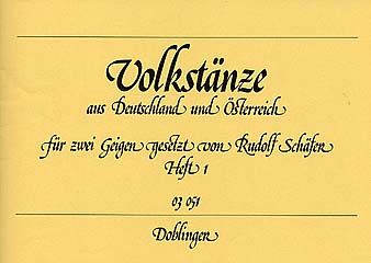 Volkstänze aus Deutschland und ?ìsterreich Heft 1 