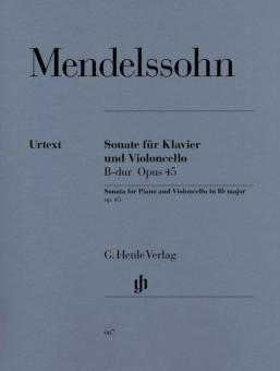 Sonata for Piano and Violoncello B flat major Op. 45 