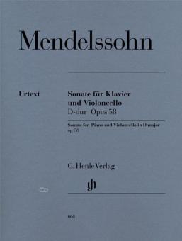 Sonata for Piano and Violoncello D major Op. 58 