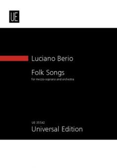 Folk Songs für Mezzosopran und Orchester 