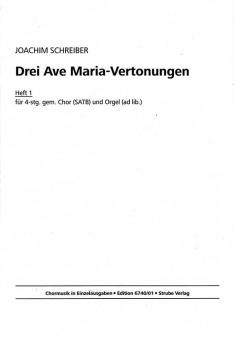Drei Ave Maria-Vertonungen Heft 3 