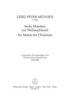 Sechs Motetten zur Weihnachtszeit 