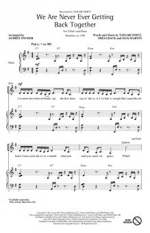 We Are Never Ever Getting Back Together Standard