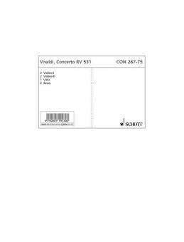Concerto G Minor RV 531, PV 411, F III/2 Standard