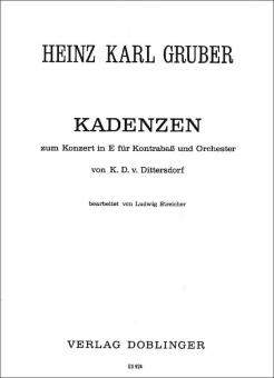 Kadenzen zu Kontrabasskonzerten 1 