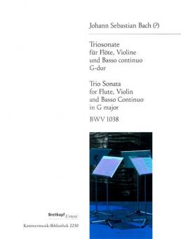 Triosonate G-Dur BWV 1038 