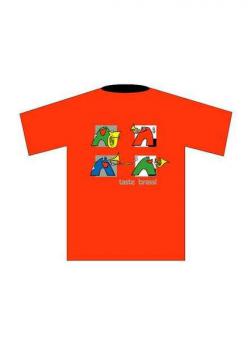 T-Shirt M Rot Brass 