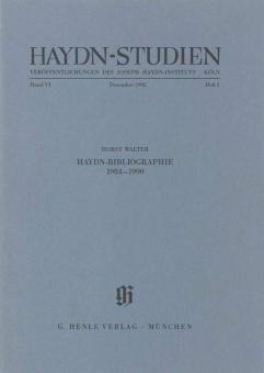 Haydn Studies Vol. 6 No. 3 