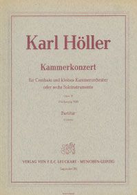 Kammerkonzert für Cembalo op. 19 
