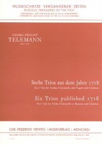 6 Trios aus dem Jahre 1718 - Nr. 6 F-Dur 