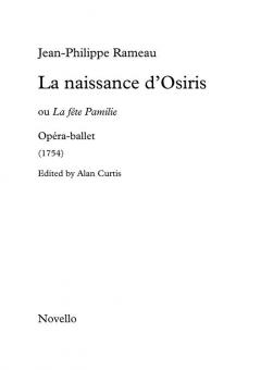 La Naissance d'Osiris 